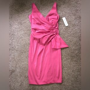 💗NEW! Maggy London Sleeveless Coral Ruched Cocktail Dress~ Size 4